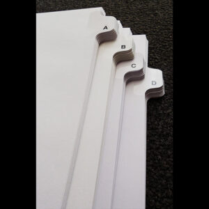 A-Z - Individual Side Tabs