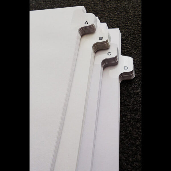 A-Z - Individual Side Tabs