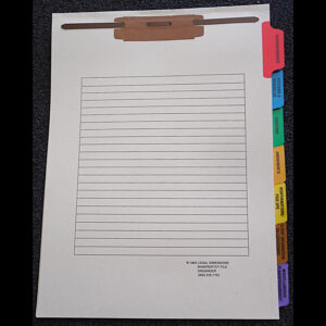 Bankruptcy File Organizer