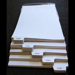 AVEG Exhibit Tabs - 5th Cut Bottom - Individual