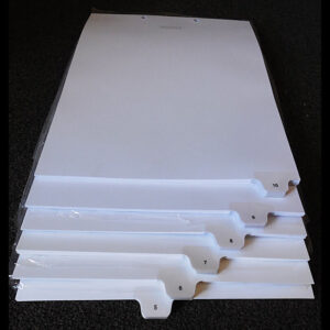 10th Cut Bottom Tabs - Individual 1-20