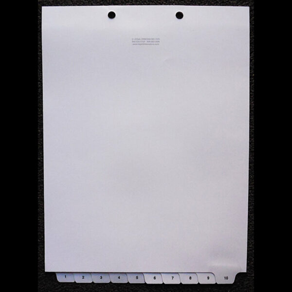 10th Cut Bottom Tabs - Sets