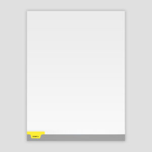 Exhibit Tabs - 10th Cut Bottom, Lettered - Individual YELLOW