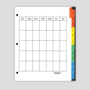Calendar Tabs