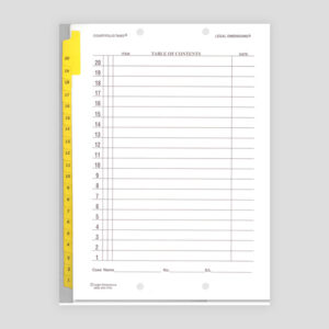 Courtfolio Tabs - Left Side
