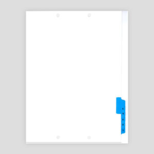 Courtfolio Tabs - Bottom to Top, #5-1