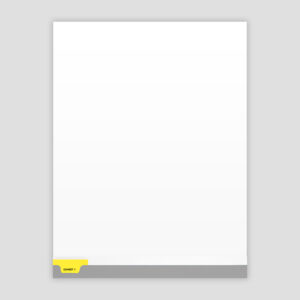 Exhibit Tabs - 10th Cut Bottom, Numbered - Individual YELLOW