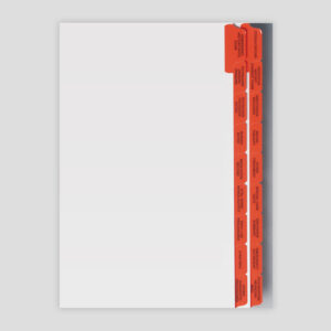 Medical Record Tabs - Red