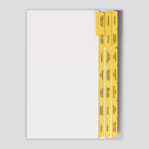 Trial Notebook Tabs
